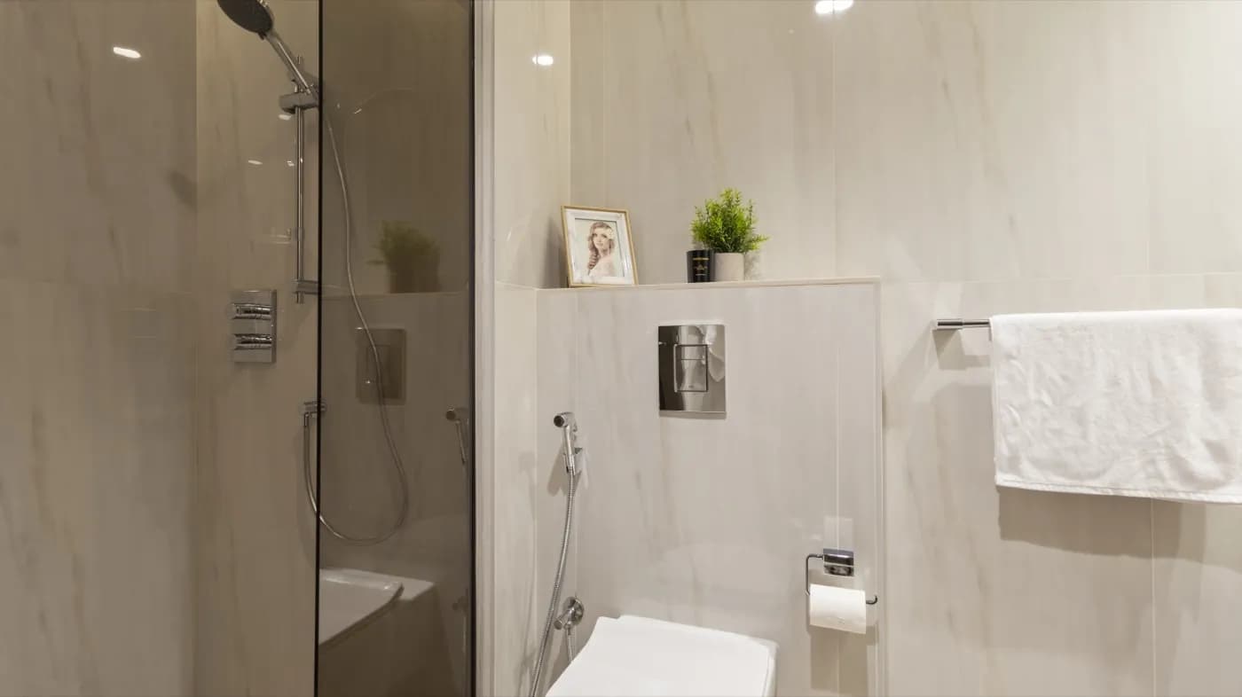 Marble bathroom
